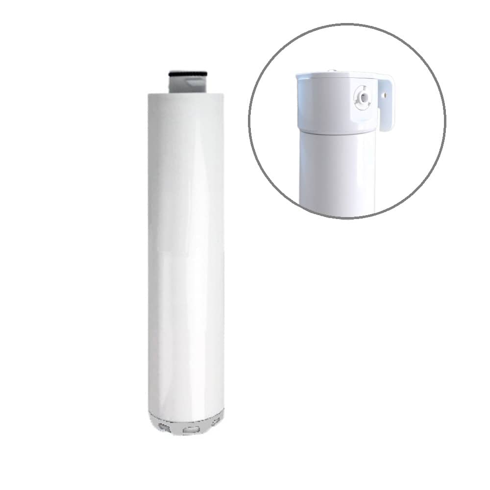 Quick release activated carbon block water filter replacement